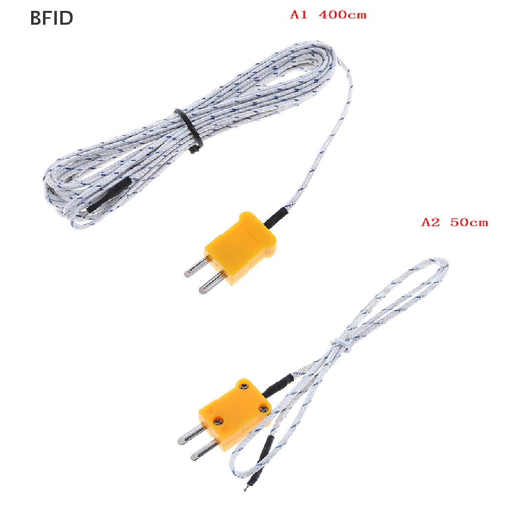 [BFID] 1pc Kabel probe thermocouple sensor Suhu Tipe K Kawat 0.5/4m [ID]