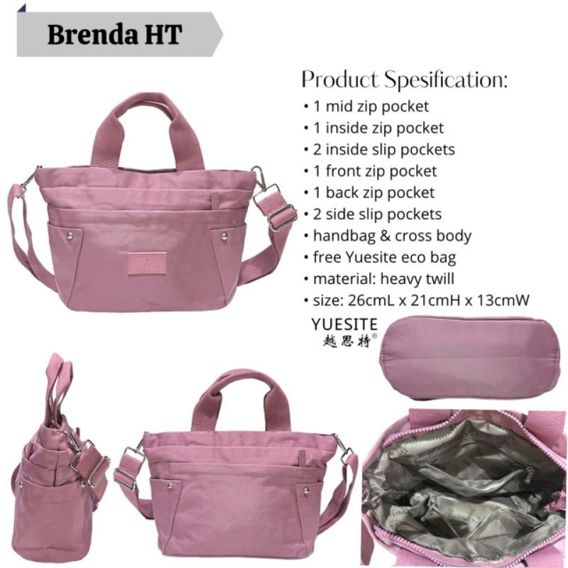 TAS WANITA HANDBAG SELEMPANG CEWEK YUESITE BRENDA CYUTEBAGS