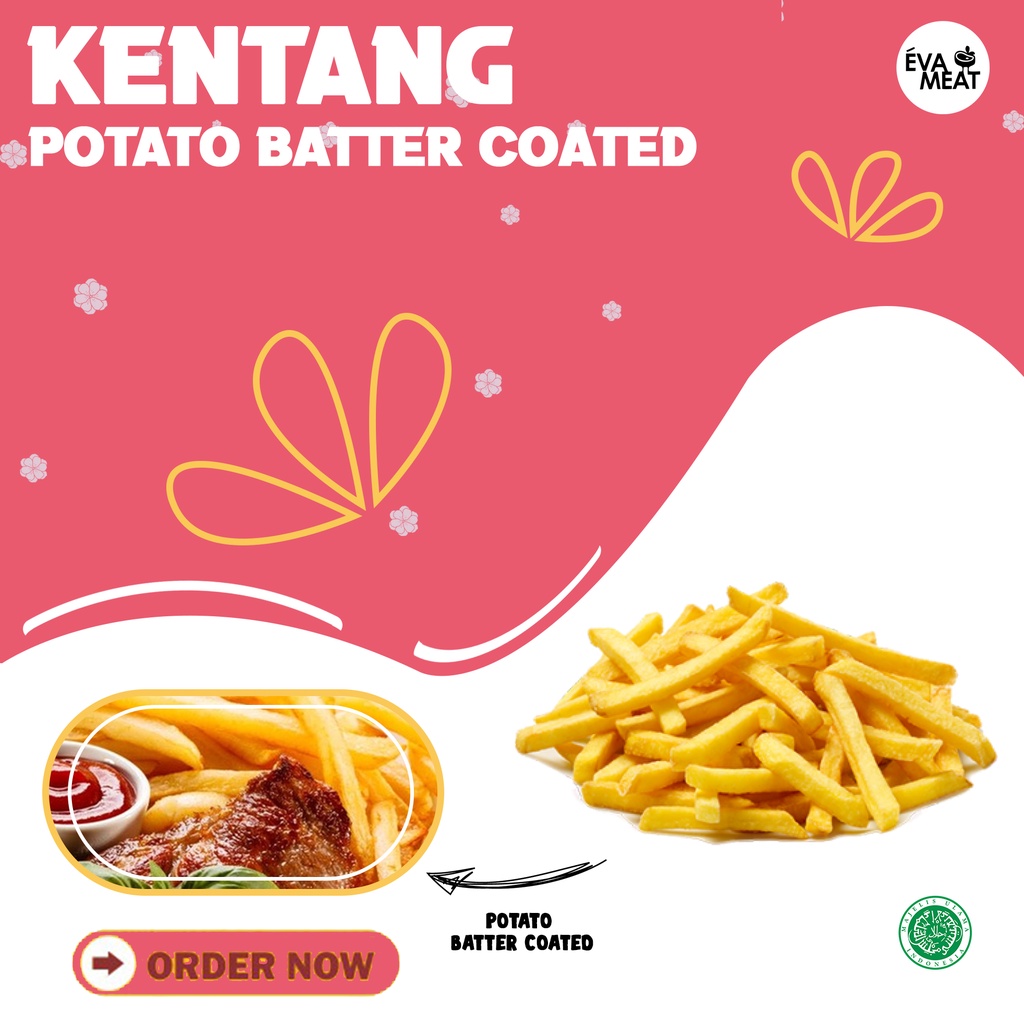 

Kentang Batter coated / Potato Batter coated / Batter coated Frozen Food