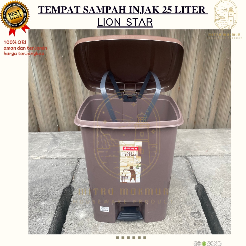 SALE!! TEMPAT SAMPAH INJAK 25 LITER LION STAR / DUSTBIN OFFICE 25 LITRE / TEMPAT SAMPAH ELEGANT