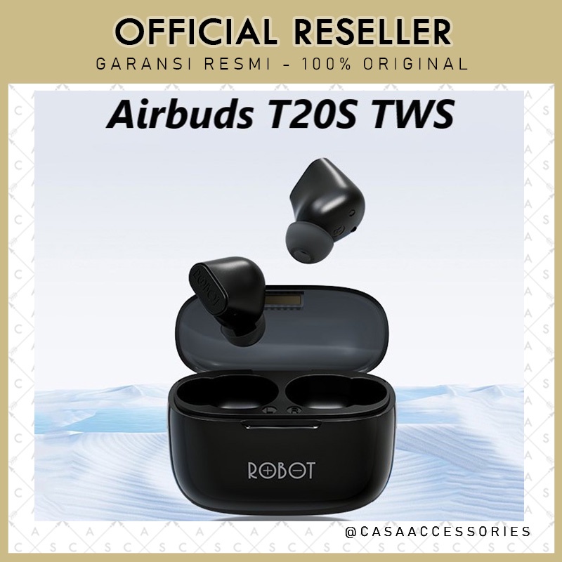 Robot Airbuds T20S Wireless Earphone Bluetooth 5.3 TWS (new T20)