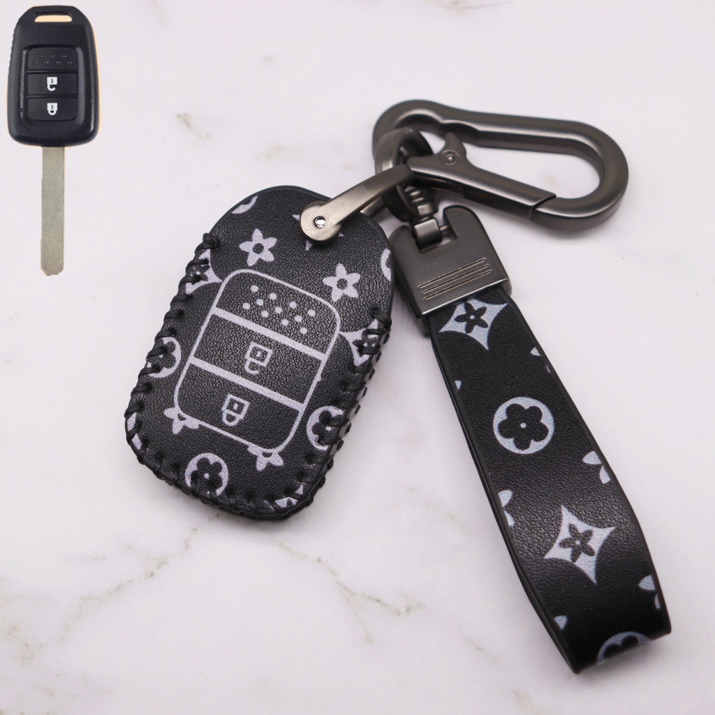 Untuk Honda Key Case Cover Kulit Accord BRV HRV CRV Jazz Civic City Smart Key Remote Cover