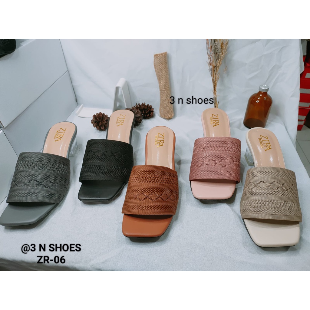 Sendal Heels Rajut Hak Kaca 5cm Terbaru Sandal buat Kondangan Wanita Kekinian  Hills Prempuan Sandal Real Pictt Sandal Pesta Sandal Cewek Dewasa ZR  06