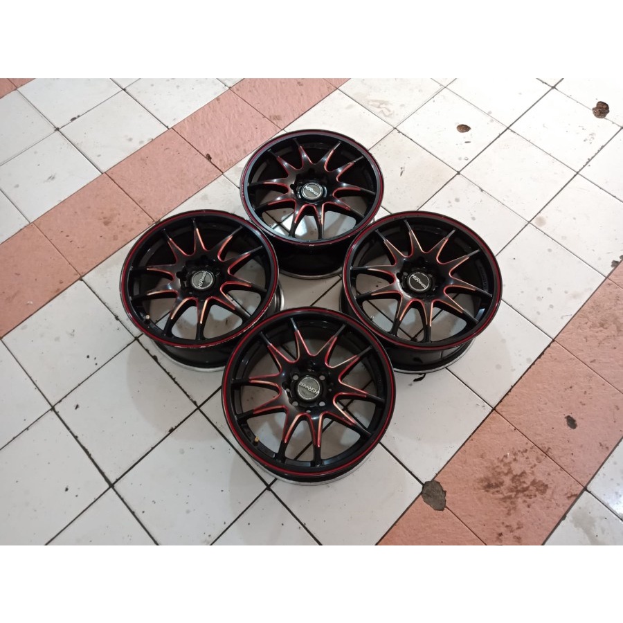 Velg Mobil Bekas Seken Ring 16 Lubang 4 RAYS R16 Lebar 7 ET35