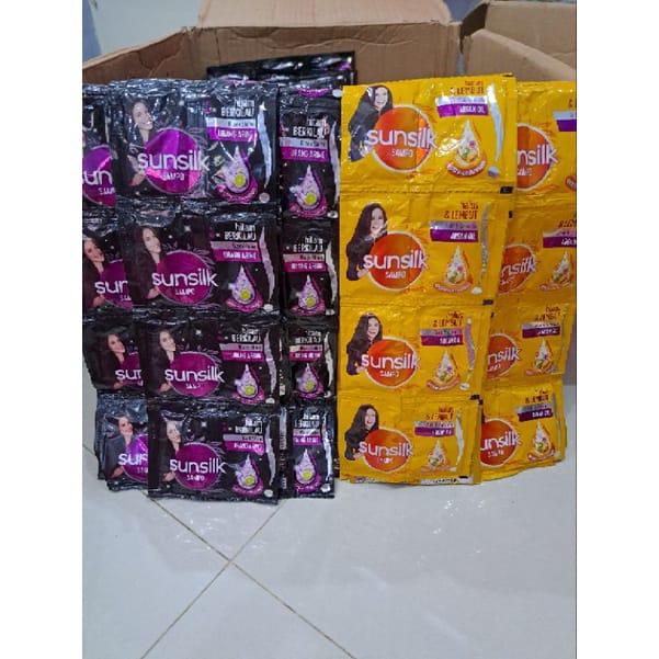 SUNSILK SHAMPO SACHET / SHAMPO SUNSLIK 1 RENCENG ISI 12 PCS Kosmetik Arjuna Unilever