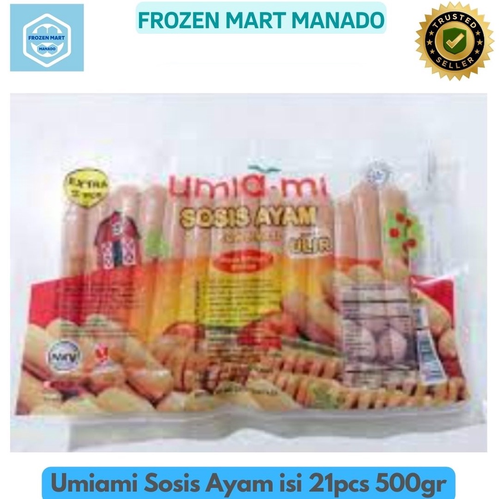 

Umiami Sosis Ayam isi 21pcs 500gr - Frozen Mart Manado (Frozen Food Manado)