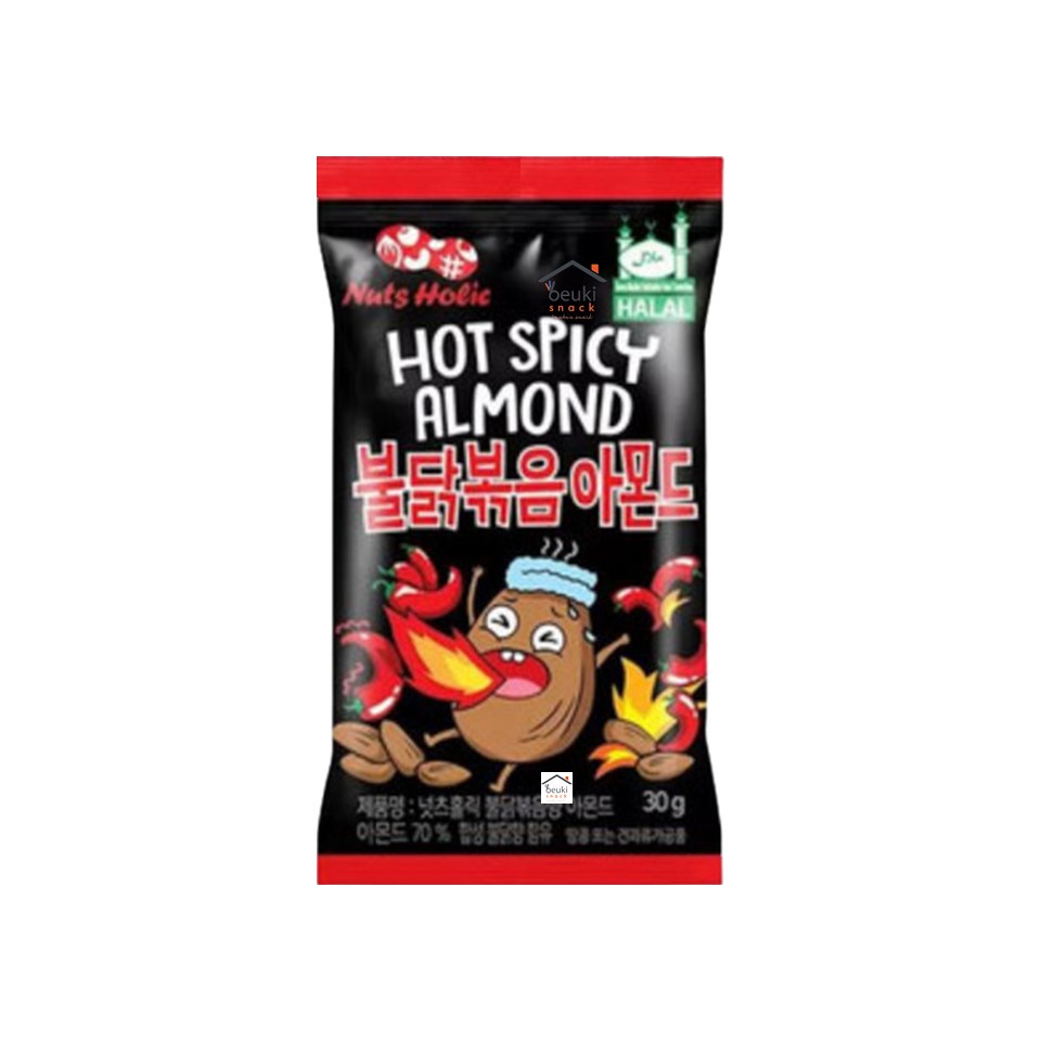 

Nuts Holic Hot Spicy Almond Kacang Impor dari Korea