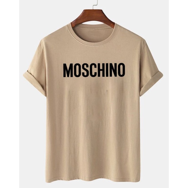 Baju Oblong Kaos Pria Lengan Pendek Cotton Moschi Tshirt Unisex Termurah Cod