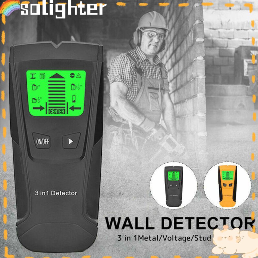 Solighter Stud Finder Multifungsi Tangan Pegang Kabel Deteksi Listrik Metal Wire Detector