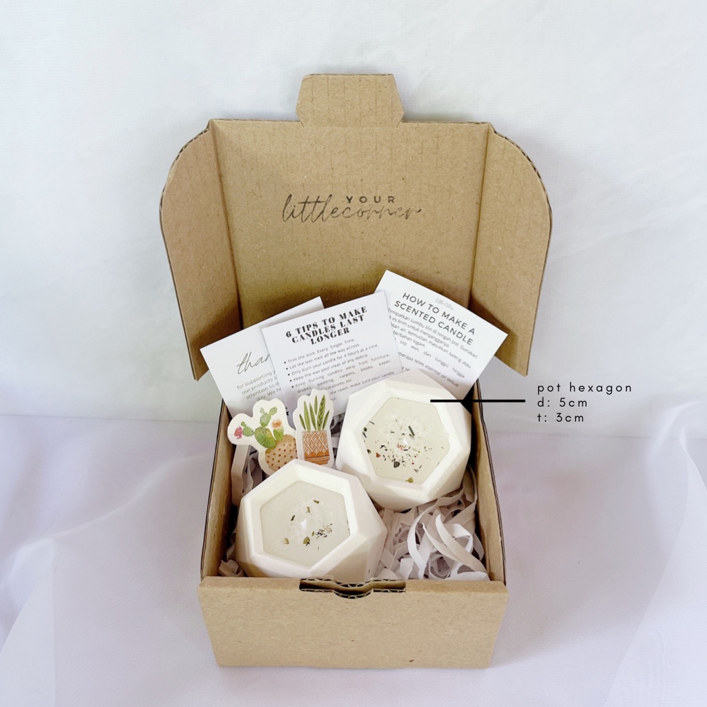 DUO CANDLE  LILIN AROMATERAPI HAMPERS SOUVENIR