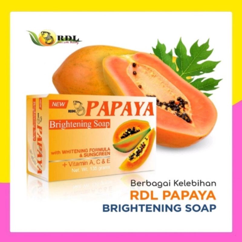 SABUN RDL PAPAYA WHITENING SOAP ORIGINAL