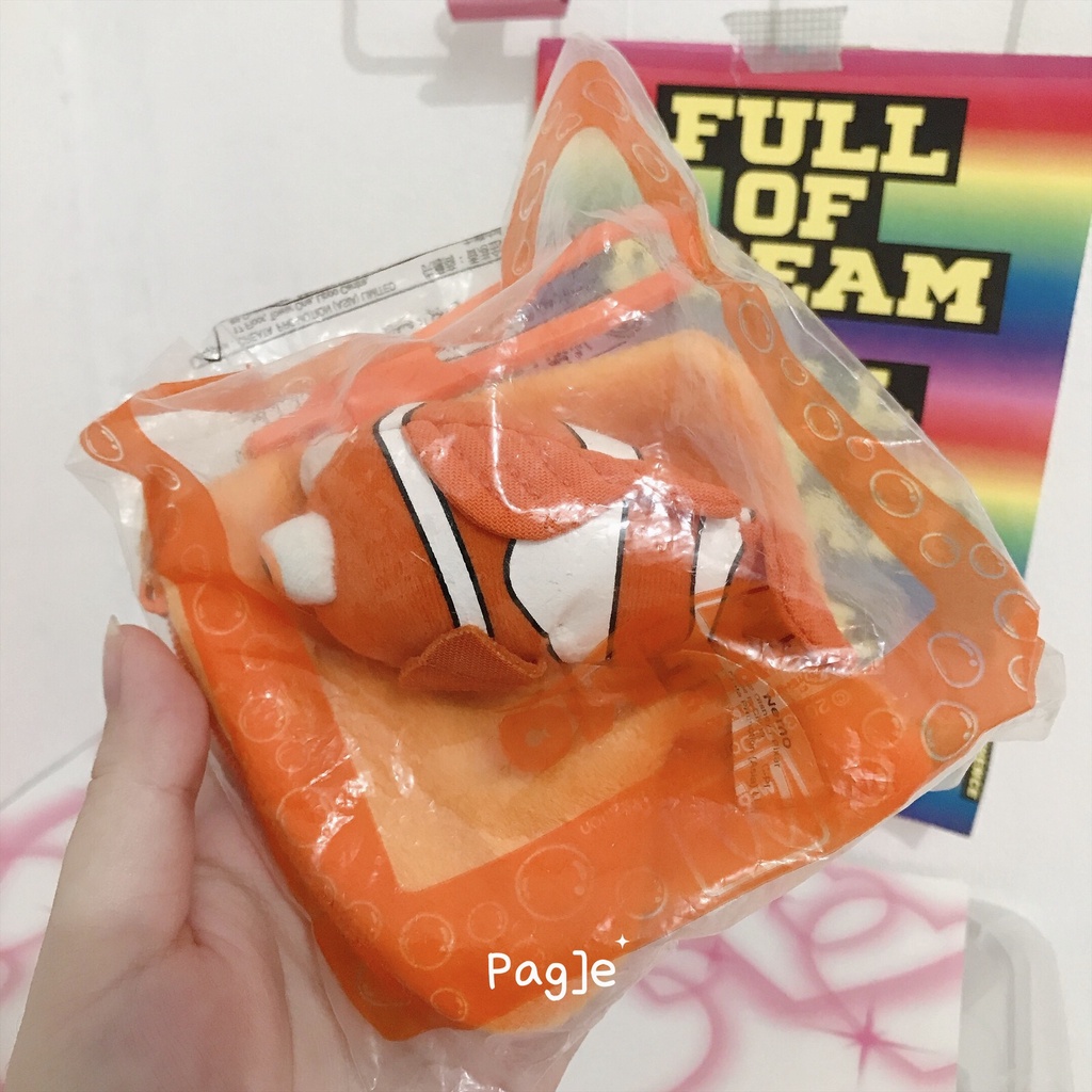 Finding Nemo x Mcd Pouch [New] - Plush Doll Boneka Keyring Ganci Keychain