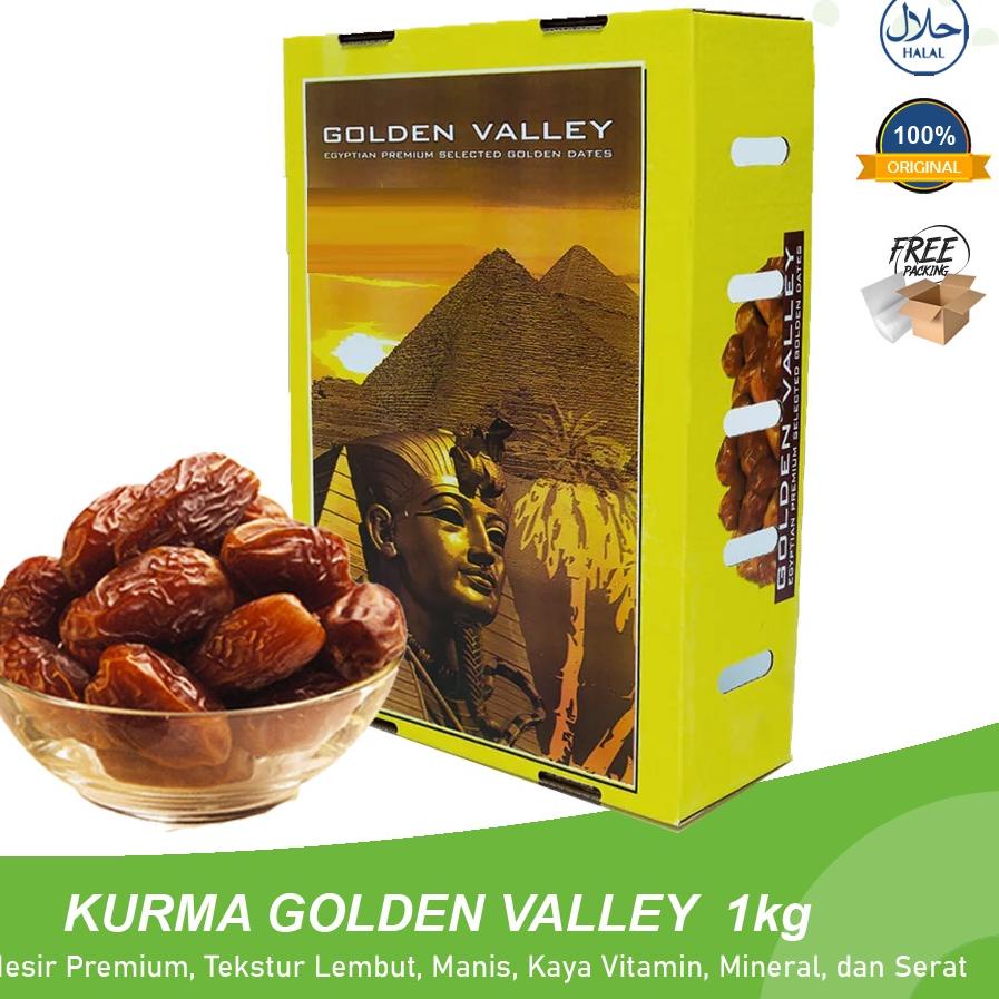 

✨MEN SALE✨ Kurma Mesir Madu 1 Kg Golden Valley Gizza / Golden Rotana Untuk Puasa & Nabeez Kemasan Plastik Enak Sukari Premium !