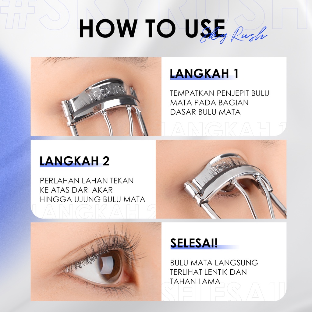 NIK - FOCALLURE Eyelash Curler Lasting Curl Eye Makeup Tools