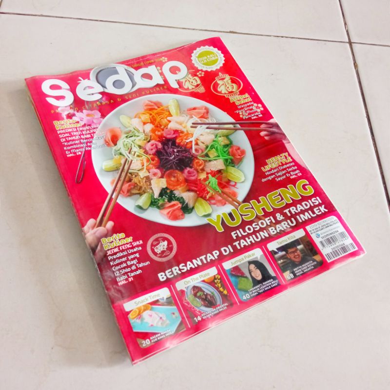 Jual Majalah Sedap / Yusheng / Filosofi & Tradisi Bersantap Di Tahun ...