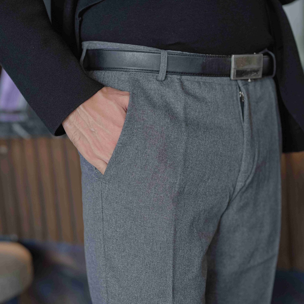 ZUITER - Light Grey Basic Pants | Celana Bahan kerja pria