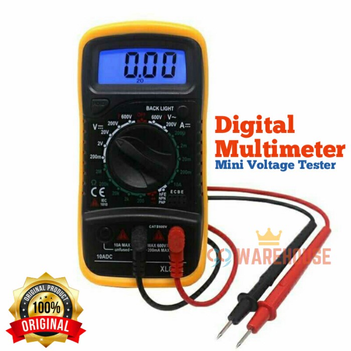 ac mini Multimeter Digital Mini AC DC Voltage Tester Multitester Avometer Asli (E4F0) air coolerair 