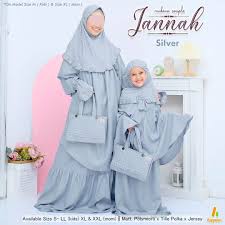 AHZA HEPPINN// MUKENA COUPLE MOM AND KIDS JANNAH. MUKENA KEMBAR IBU ANAK MUKENA SHOLAT RAMADHAN TERB