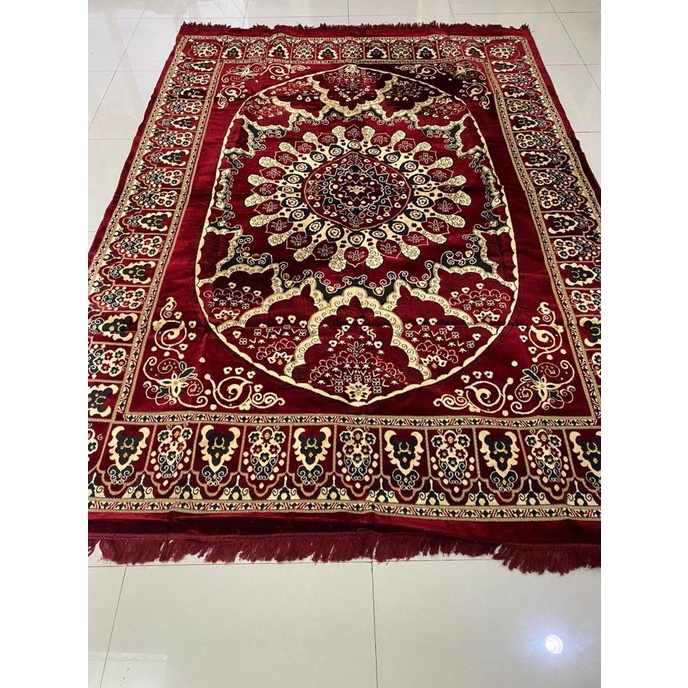 Karpet Permadani Hambal Alas Lantai Lipat Beludru Turkey Turki Jumbo