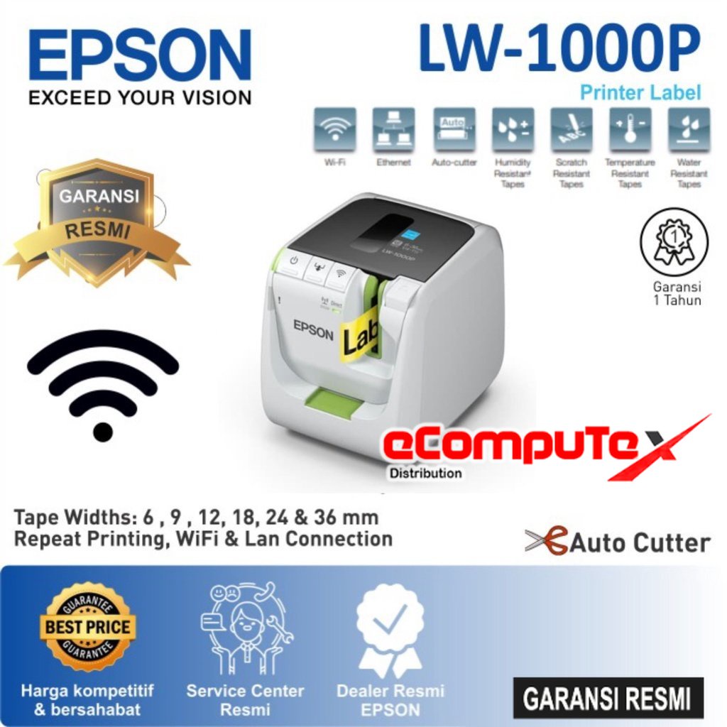 PRINTER EPSON LABEL WORKS LW-1000P / PRINTER LABEL LW 1000P - RESMI