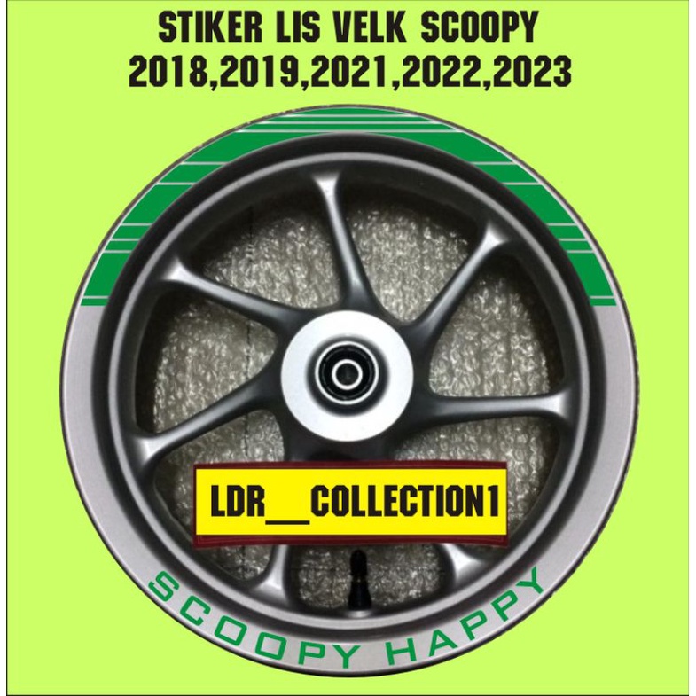 sticker cutting stiker lis velk scoopy happy motor scoopy