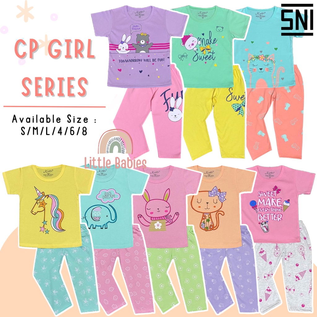 (PROMO 6.6) SETELAN BAJU ANAK CEWEK 1-8 TAHUN &quot;LONG PANTS SERIES&quot; / SETELAN BAJU ANAK KELFI