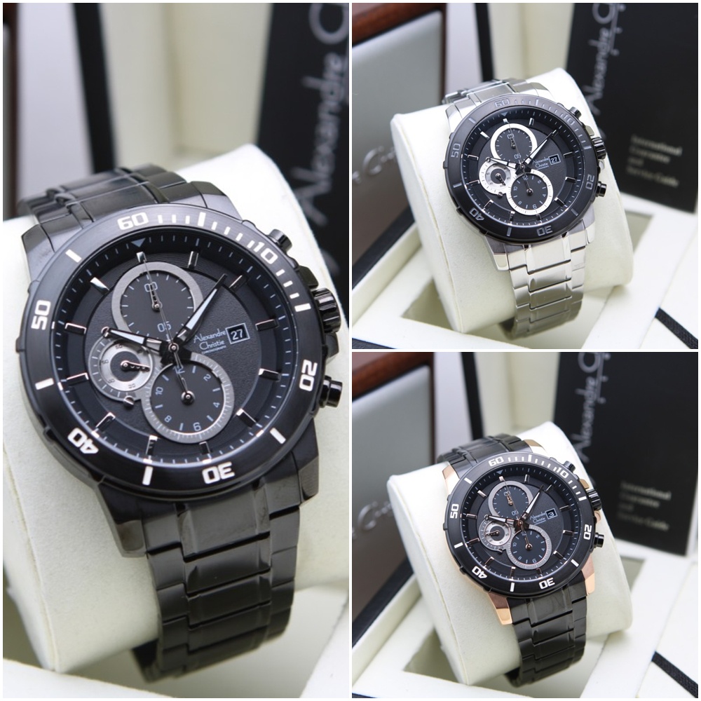 Jam tangan Pria Alexandre Christie AC 6473 MC Original