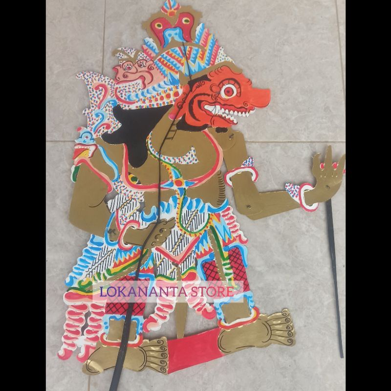 (BAYAR DITEMPAT) Wayang kulit kertas mainan Kumbakarna Kumbokarno