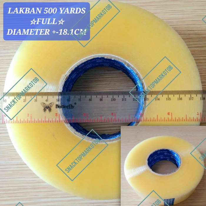 

Selotip Lakban Tajima Blue Core 500 Yards Full Jaminan / Lakban Jumbo 2 Inch