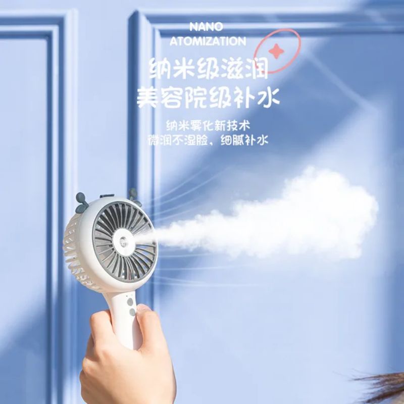 (PERTAMA DI INDONESIA!!!) NANOSPRAY MINIFAN KIPAS ANGIN EMBUN AIR MINI PORTABLE