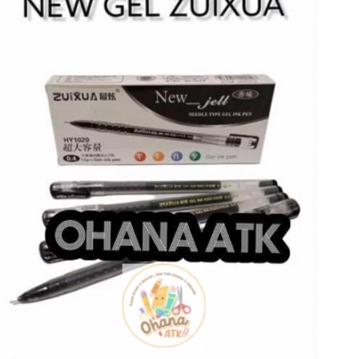

VAM980 [1 PACK] PROMO PULPEN GEL ZUIXUA NEW JELL ISI 12pcs-PULPEN GEL NEW JELL 0.4mm |||