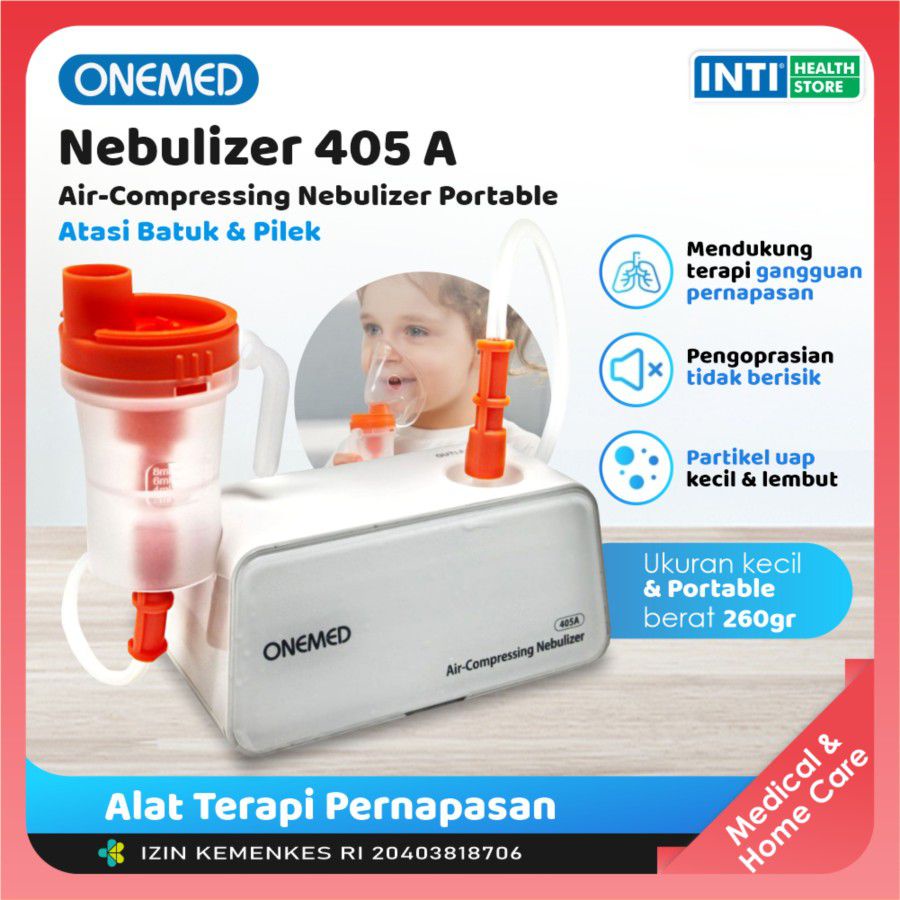 Onemed | Nebulizer Onemed 405A | Compressor Nebulizer | Alat Uap