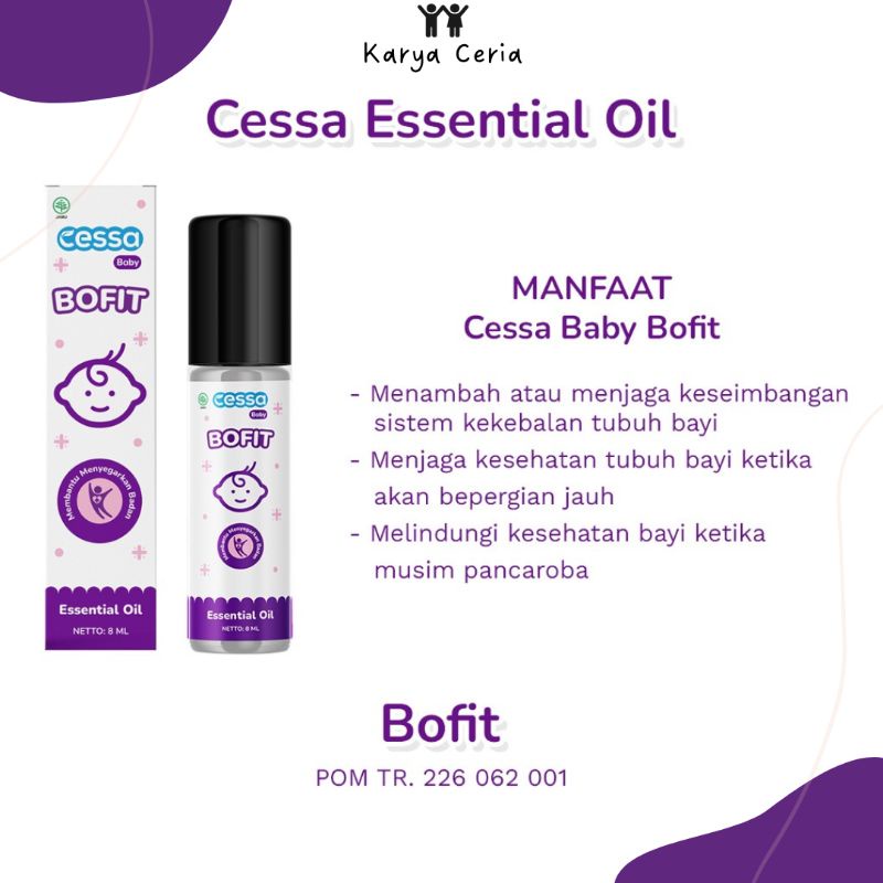 Cessa Ungu Bofit - Essential Oil Meningkatkan Daya Tahan Tubuh Bayi Warna Ungu