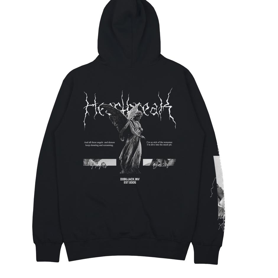 Produk Original Dobujack Heartbreak Black Hoodie