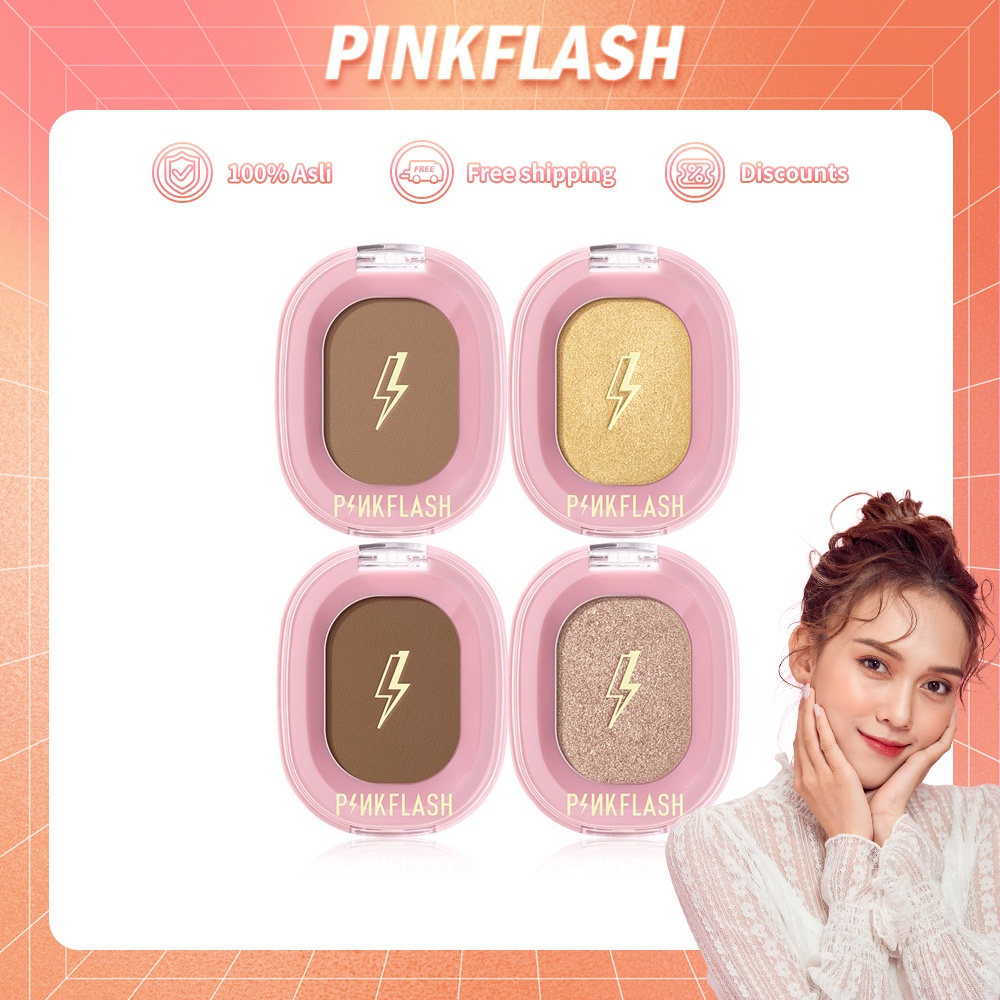 PINKFLASH OhMyShow Highlighter Blush On  Highlighter Contour Shimmer Soft Smooth - 4 Colors Eyeshadow Contour Highlighte