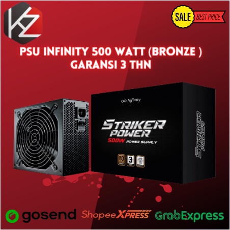 PSU INFINITY 500 WATT (BRONZE ) GARANSI 3 THN