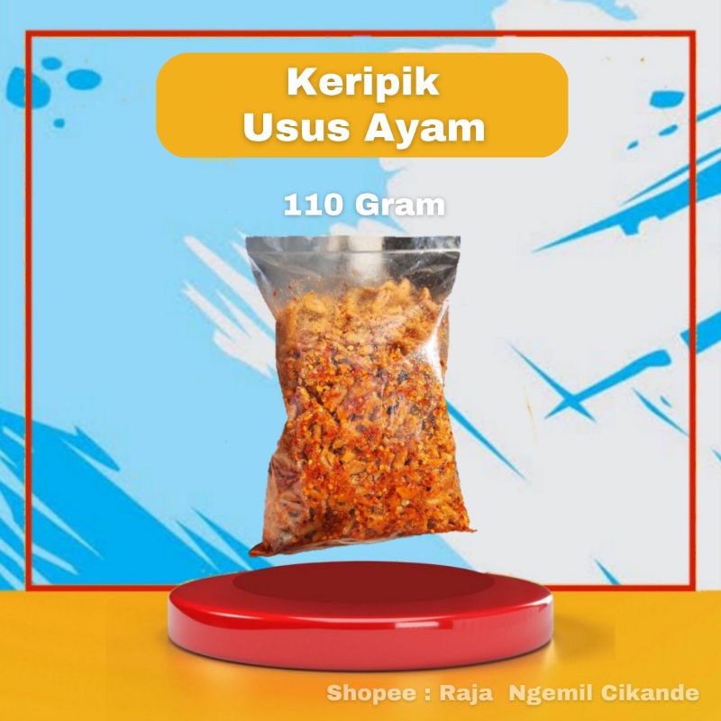 

(READY) KERIPIK USUS AYAM 110gr PEDAS / ORIGINAL RAJA NGEMIL CIKANDE