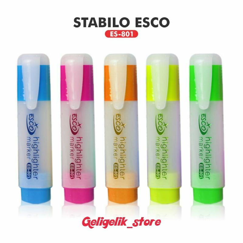 

STABILO COLOUR ESCO ES-81 / HIGHLIGHTER COLOUR ESCO / STABILLO WARNA (1 PCS)