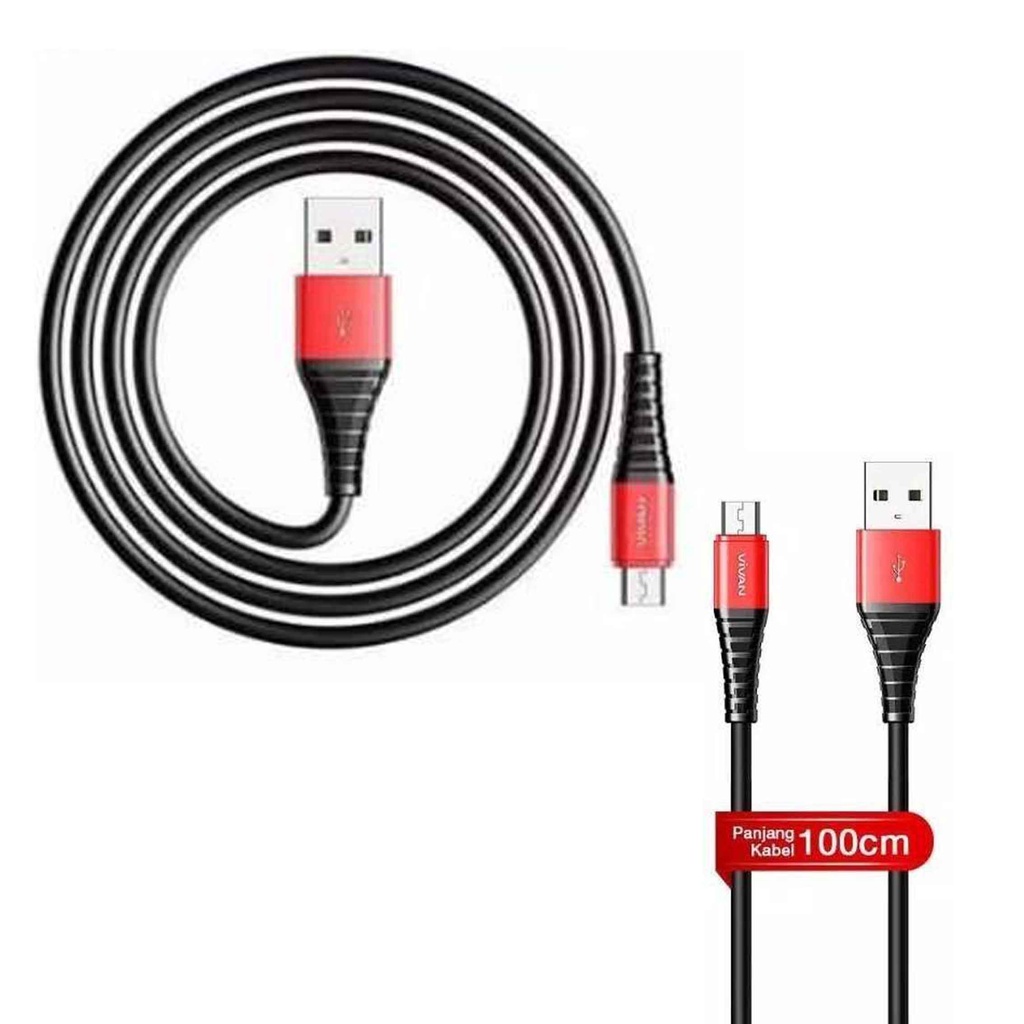 Kabel Data Vivan 2A *Vivan Data Cable * Kabel Charger * Type Micro USB