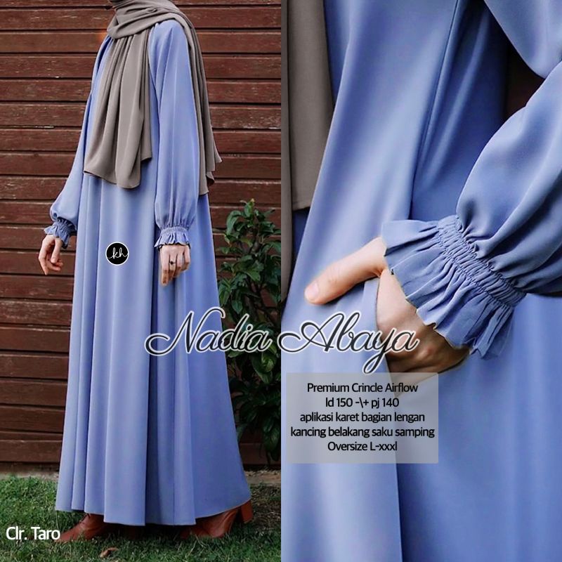 NADIA GAMIS JUMBO LD 150 CM WANITA TERBARU BY KHASMA