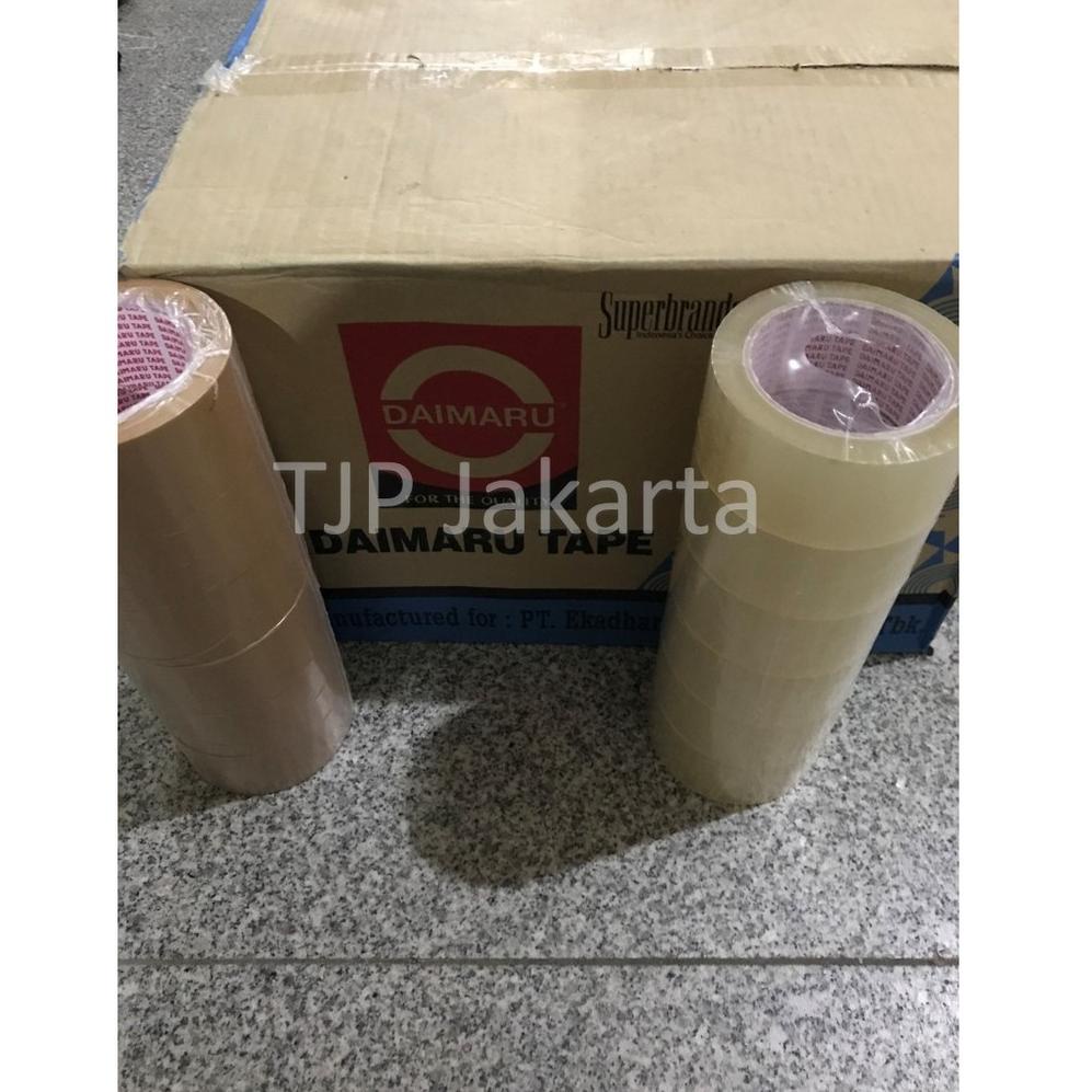 

[RB034] Lakban OPP Daimaru 2 inch / 48mm x 90 yard bening dan coklat ✸Readystock