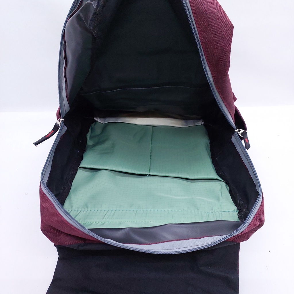 Tas Kain Kanvas Model Tutupan Zipper Murah Baru 17 INCHI / Tas Sekolah SD SMP SMA polo cavero kain kanvas besar compact murah baru ori / Tas Kerja Cavero bahan kain kanvas 17 inchi murah BARU / Ransel Kain Kanvas CAVERO  model tutupan zipper murah baru