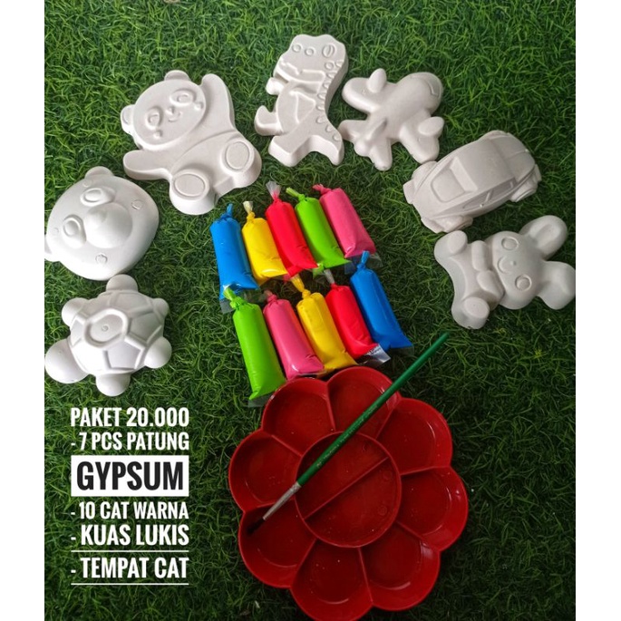 

PAKET BONEKA GYPSUM+ CAT+KUAS CAT+TEMPAT CAT