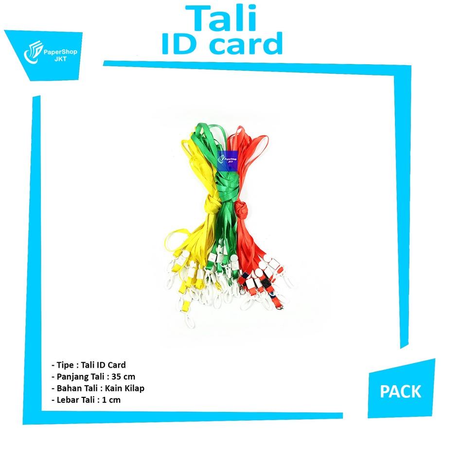 

ツ [ PACK ] Tali ID Card Cantolan Plastik 1cm Promo