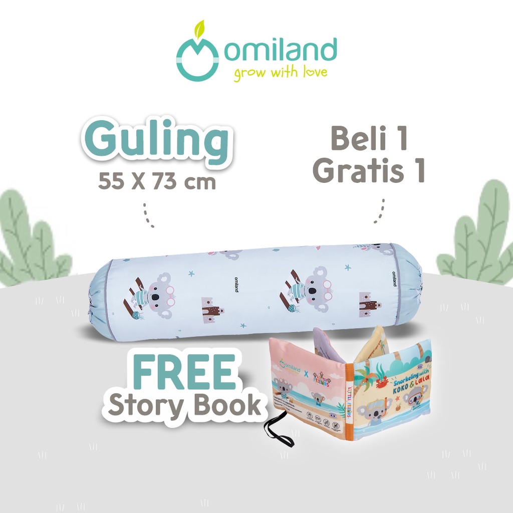 Guling Anak + Soft Book -Omiland -OB35261 OB35271 OB35281 OB35291