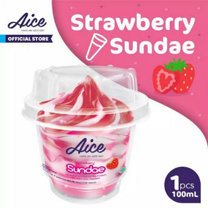 

Sundae strawbery cup