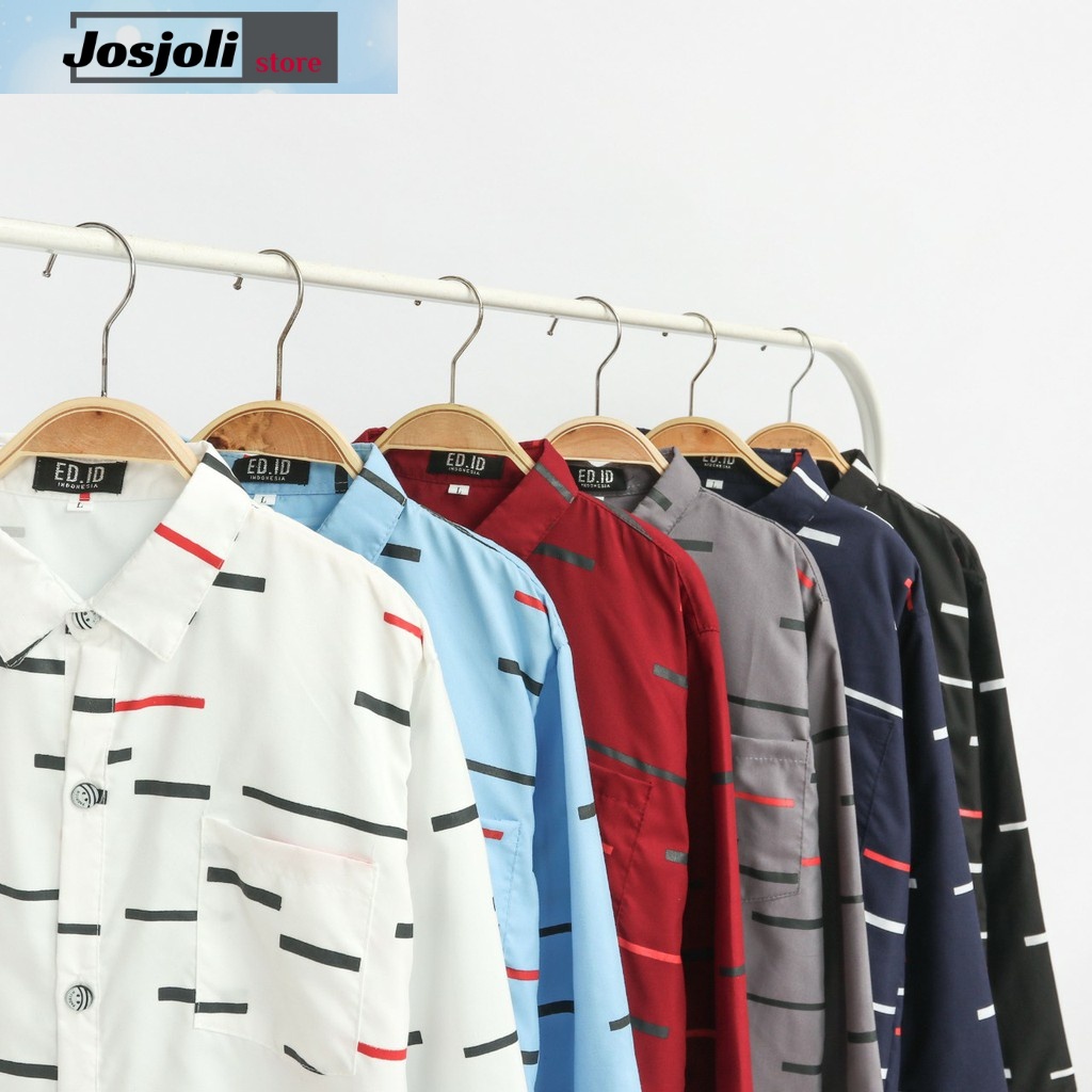 JOSJOLI_STORE/Kemeja Kids Kenzi/Kemeja Pria Dewasa Lengan Panjang/Fashion Anak/Size S, M, L, XL