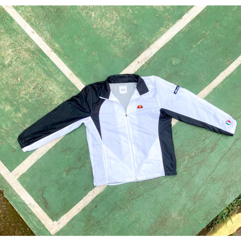 Jaket Ellesse Vintage | Windbreaker Colorblock Italy Patch