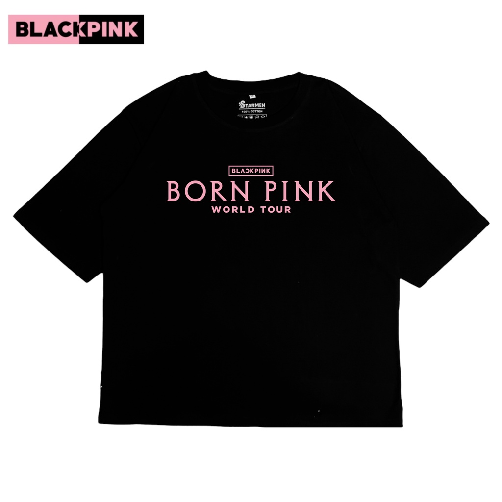 Kaos Tshirt Oversize Born Pink / Blck Pnk Premium Pria Dan Wanita B