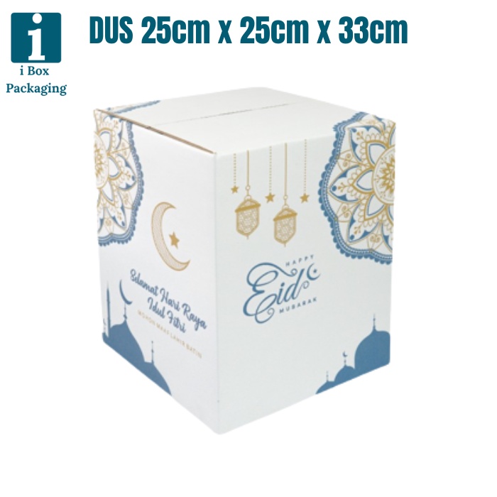

Box Kardus Parcel Lebaran Kotak Kemasan Dus Sembako Besar Packaging Hampers Parsel Idul Fitri Ramdhan Kareem Dus 25x25x33cm